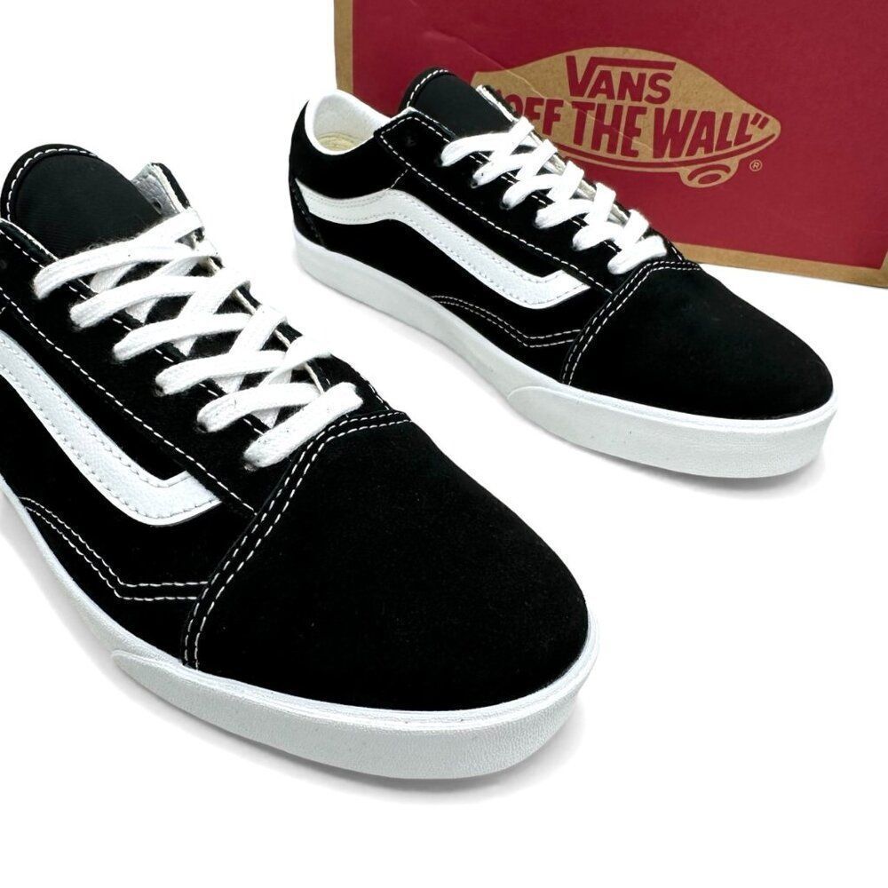 Vans Old Skool LowPro Suede Black White VN000D0EMCG Women’s 6 Men’s 4.5 NIB